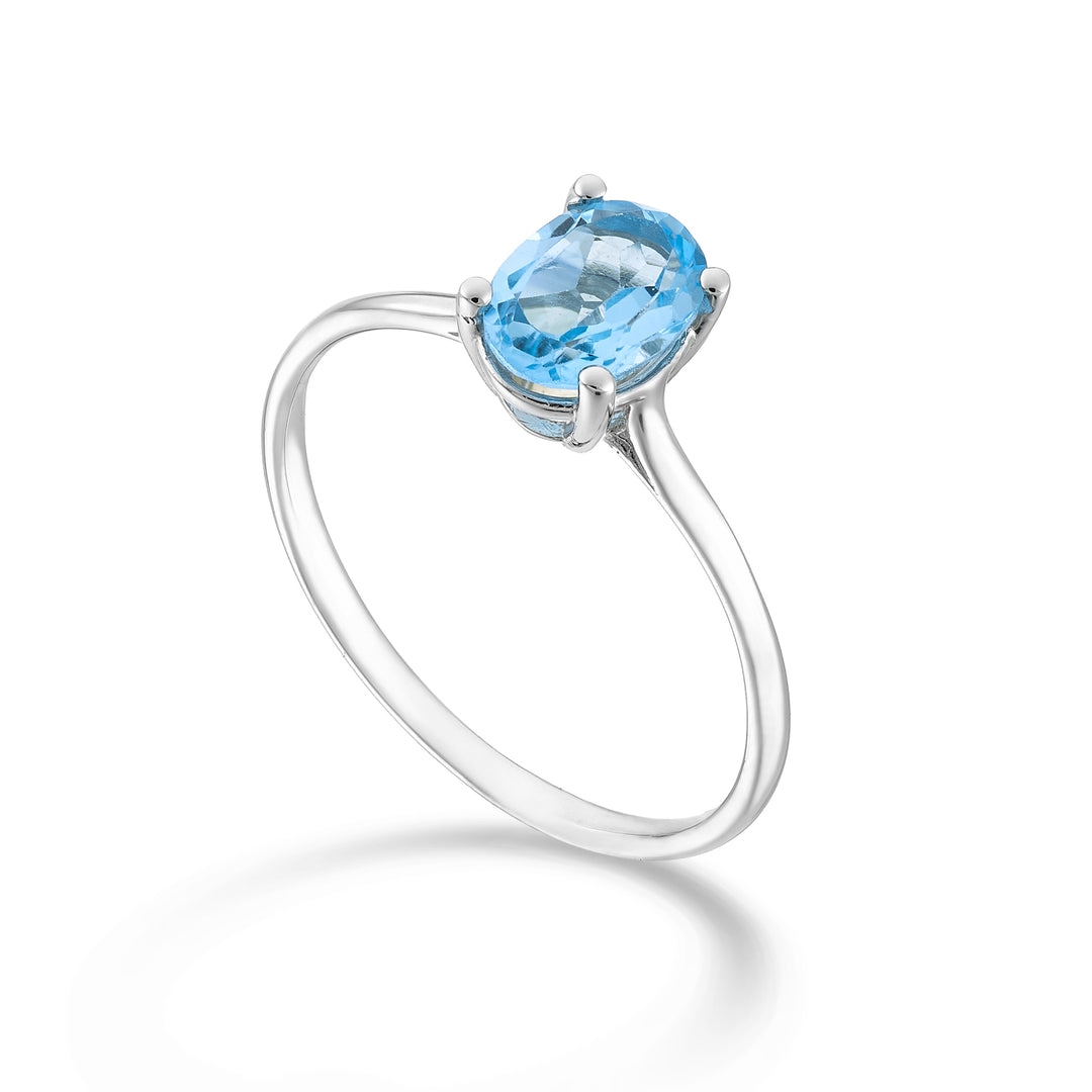 Nihama, ein 18 Karat ovaler blauer Topas, 7 x 5 ct. 1,10 NA5171O4TPAZ