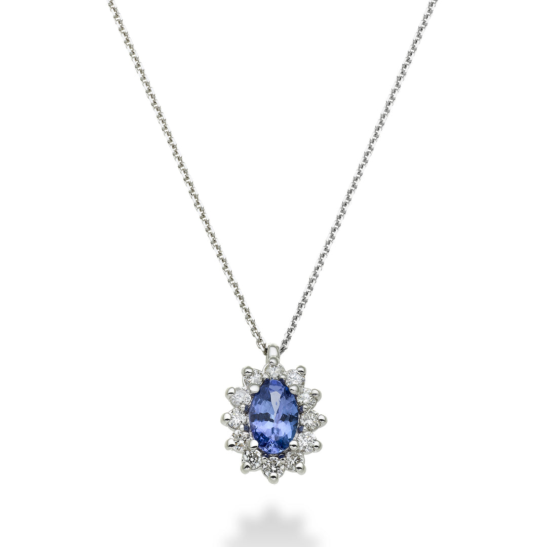 Mikiko cl 18k tanzanite n. oval 6x4 ct.0.38 diam. ct.0.23 MD5047O4TZN