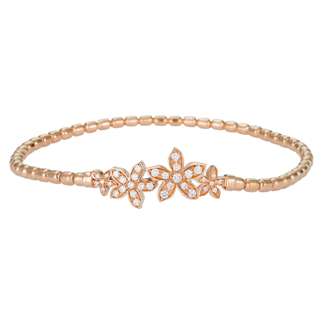 Golay anthea spring bracelet with flowers and diamonds BPV021DI4-18151110104