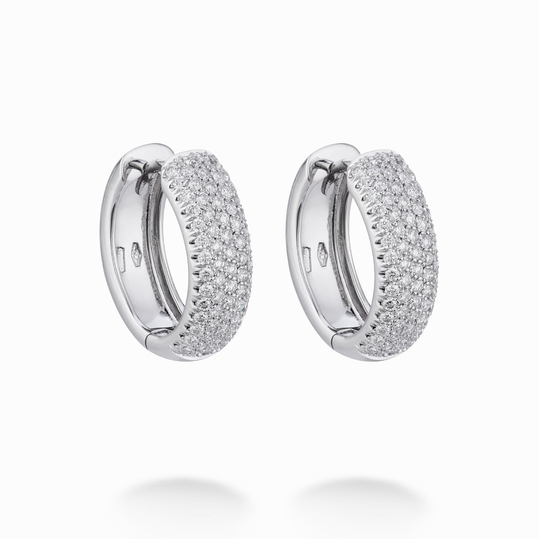 Golay earrings with pave diamonds OPVC6213-24099110187