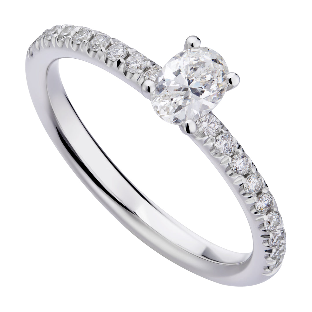Golay solitaire ring with oval AOVC016DI15-22102000037