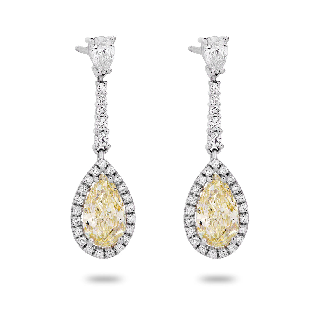 Golay fancy yellow drop earrings 11x6 with bars OCLC794DFY116-25345110154