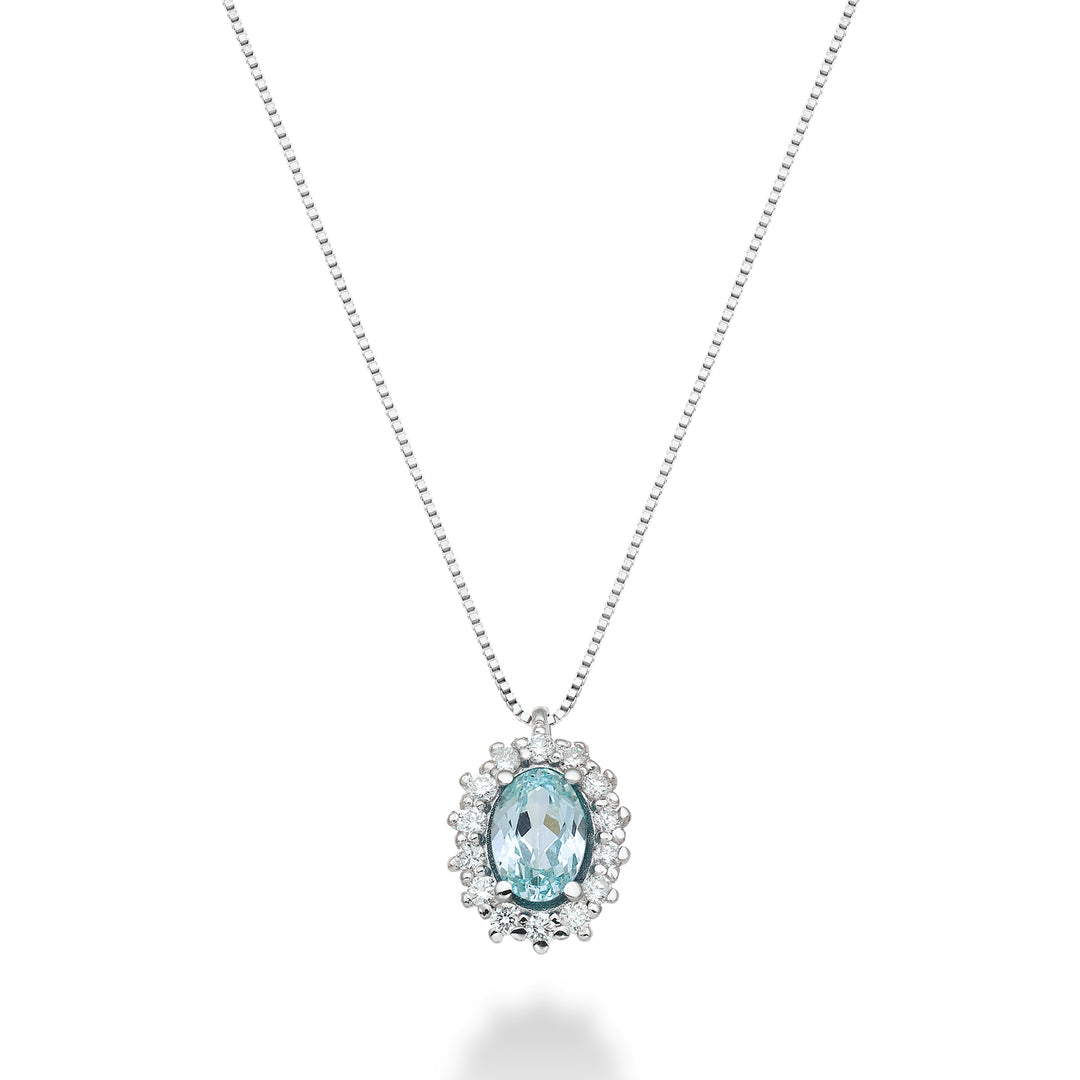 Nihama cl 18k ovaler Paraiba-Turmalin 6x4 ct.0,70 Durchm. ct.0,13 ND5086O4PAR