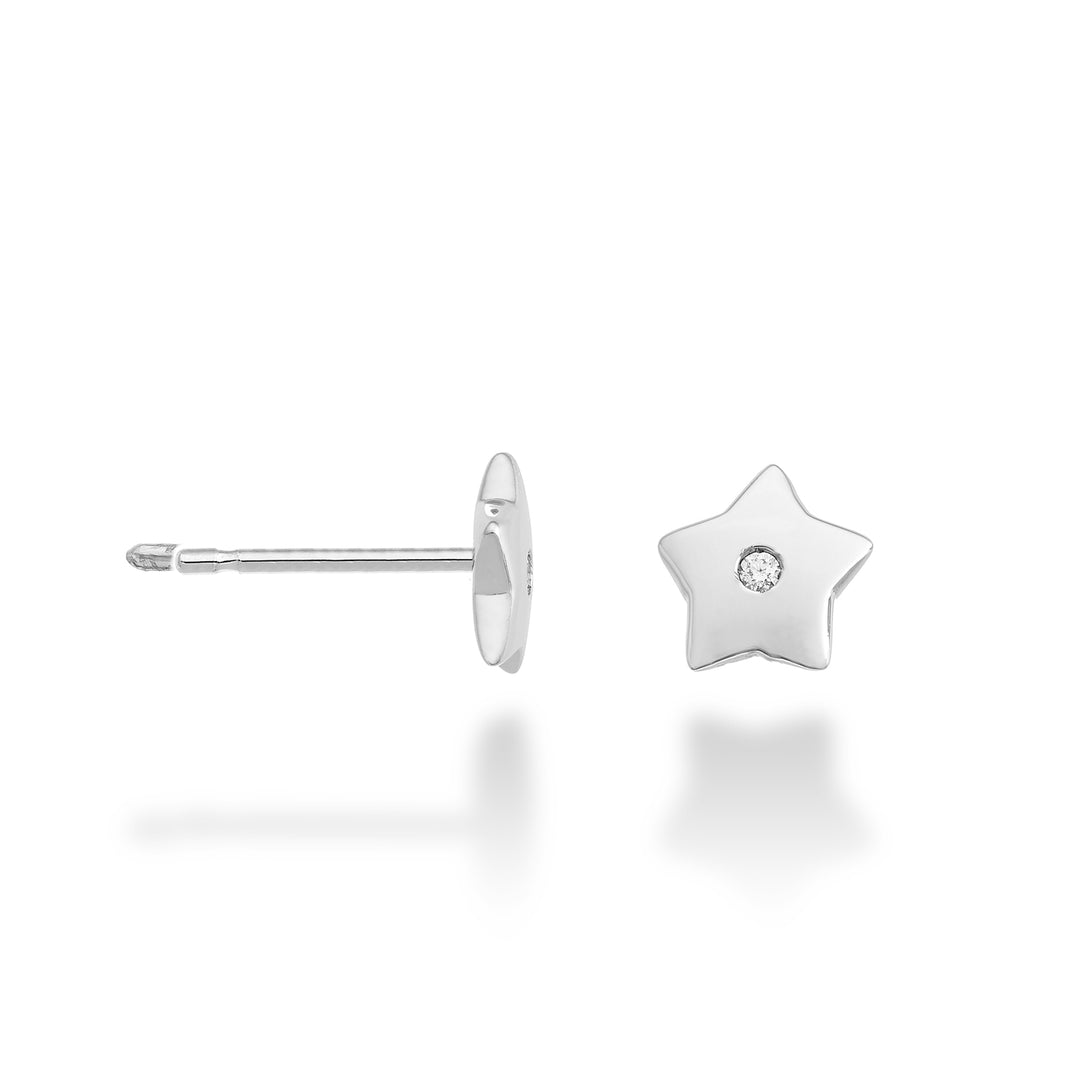 Nihama oder 18 Karat Stern 0,02 ct Weißgold NO5108O4BR002