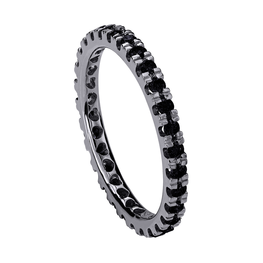 Golay-Ring mit Herzen und schwarzen Diamanten AET001060N-22032110054
