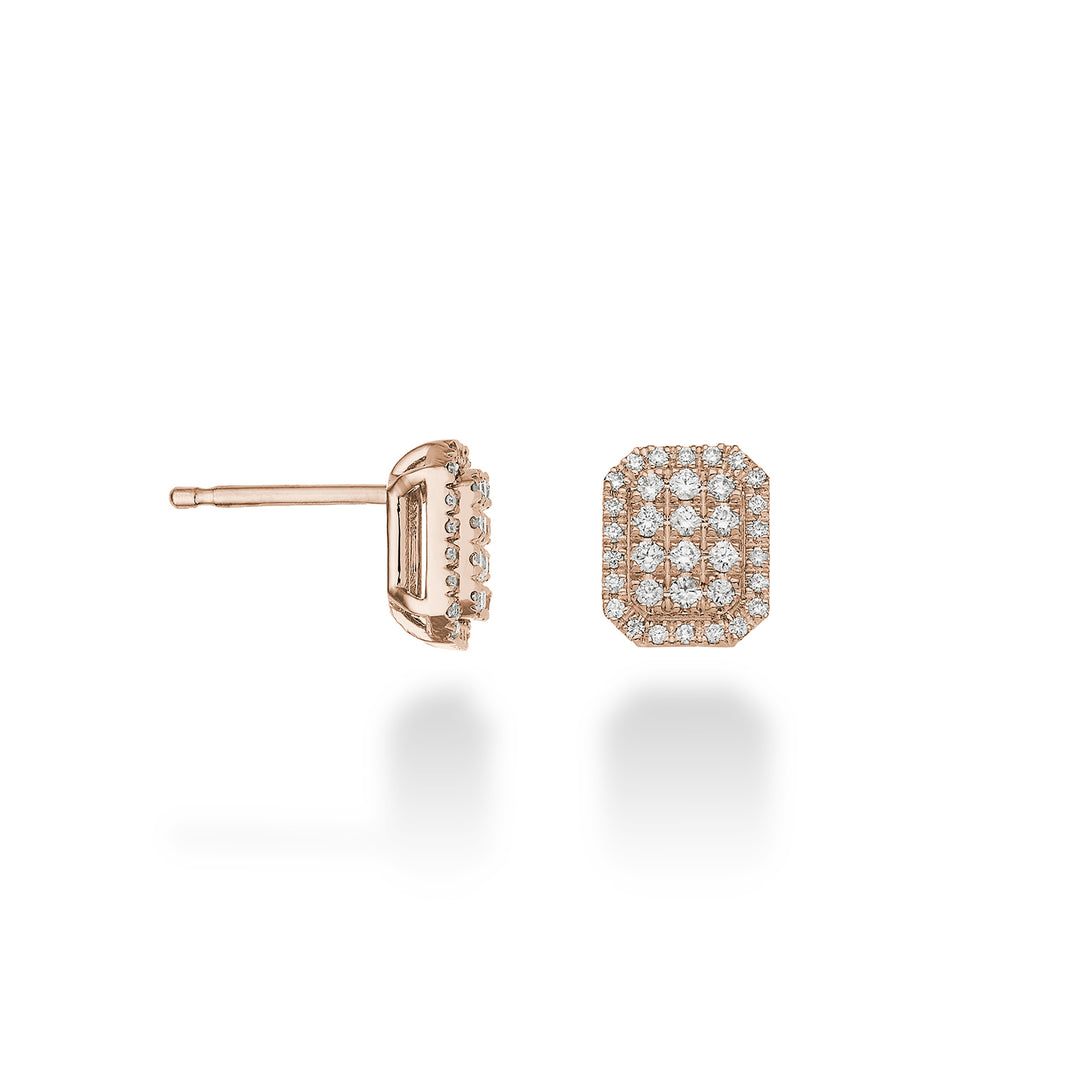Golay multistone earrings octagonal shape rose gold OMPC001DI1R-23088110009