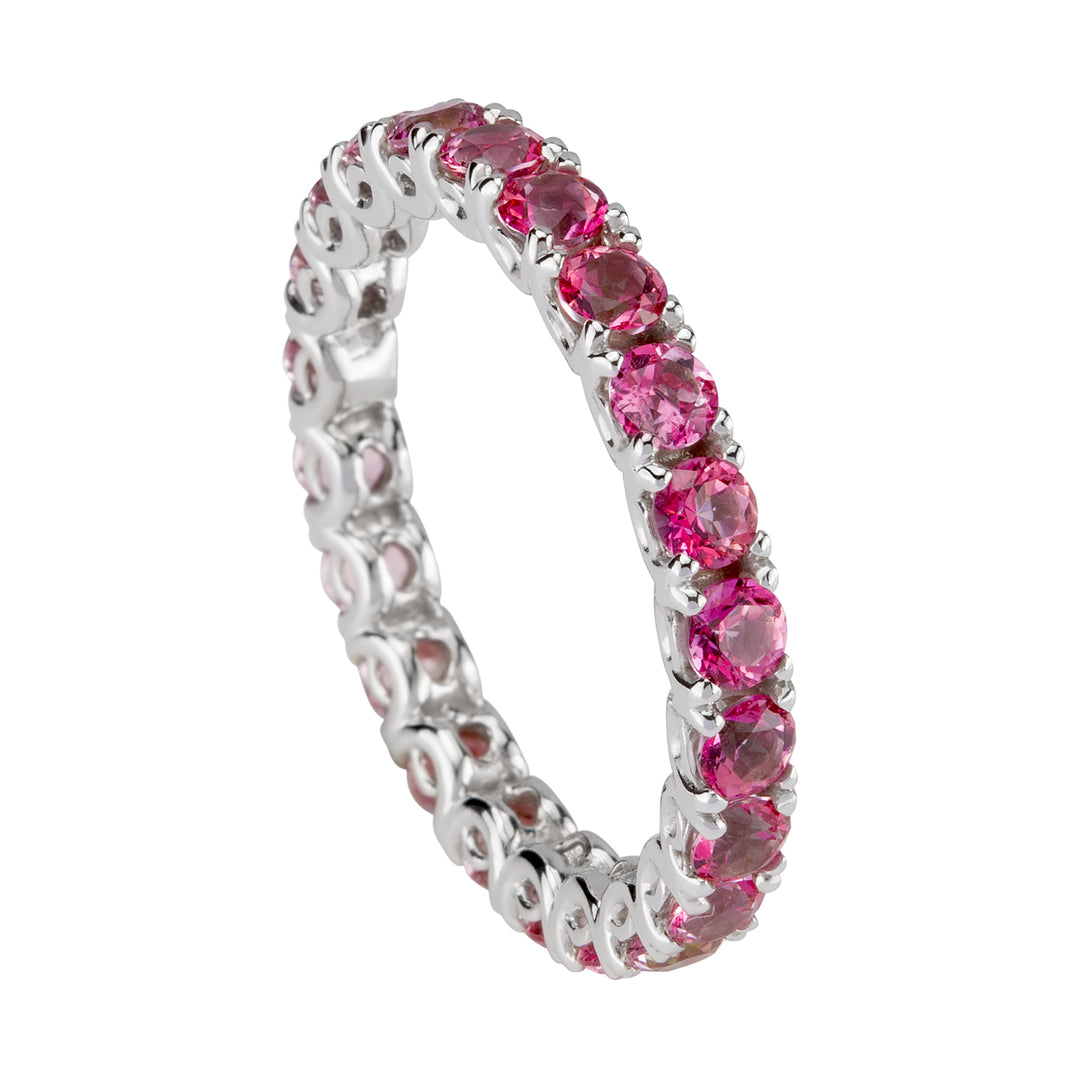 Golay pink topaz gyrodito ring AET018190TP