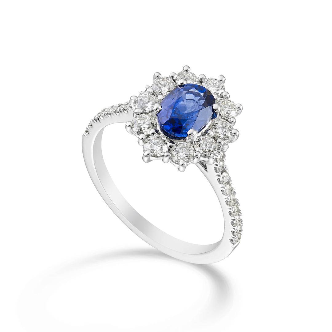 Golay oval sapphire ring 8x6 cont 10 diam and shank inc ACLC102DIZB68-1-23194110097