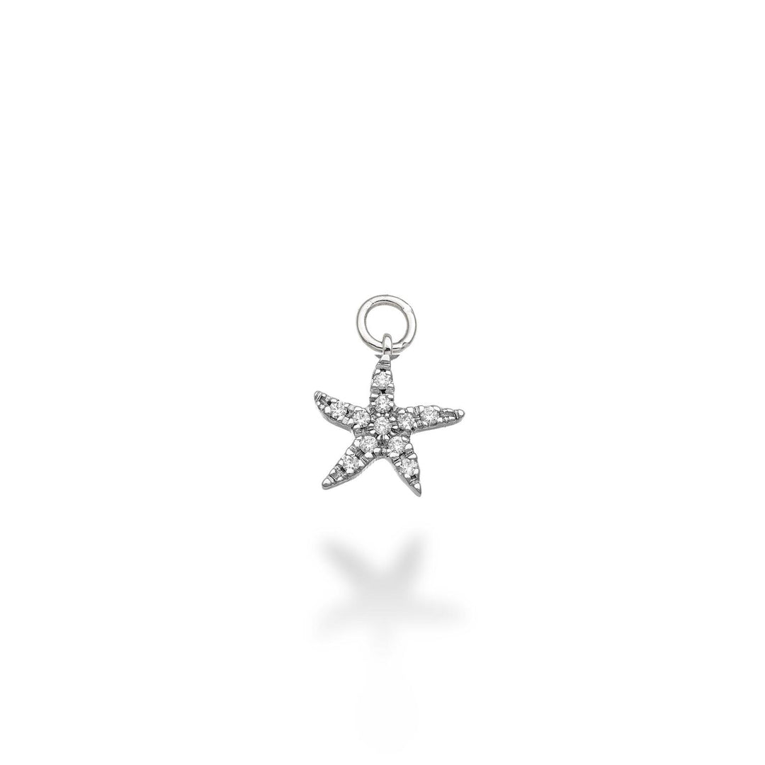 World Diamond Group small starfish charm 18k ct.0.06 g vs white gold GCH221DIO4