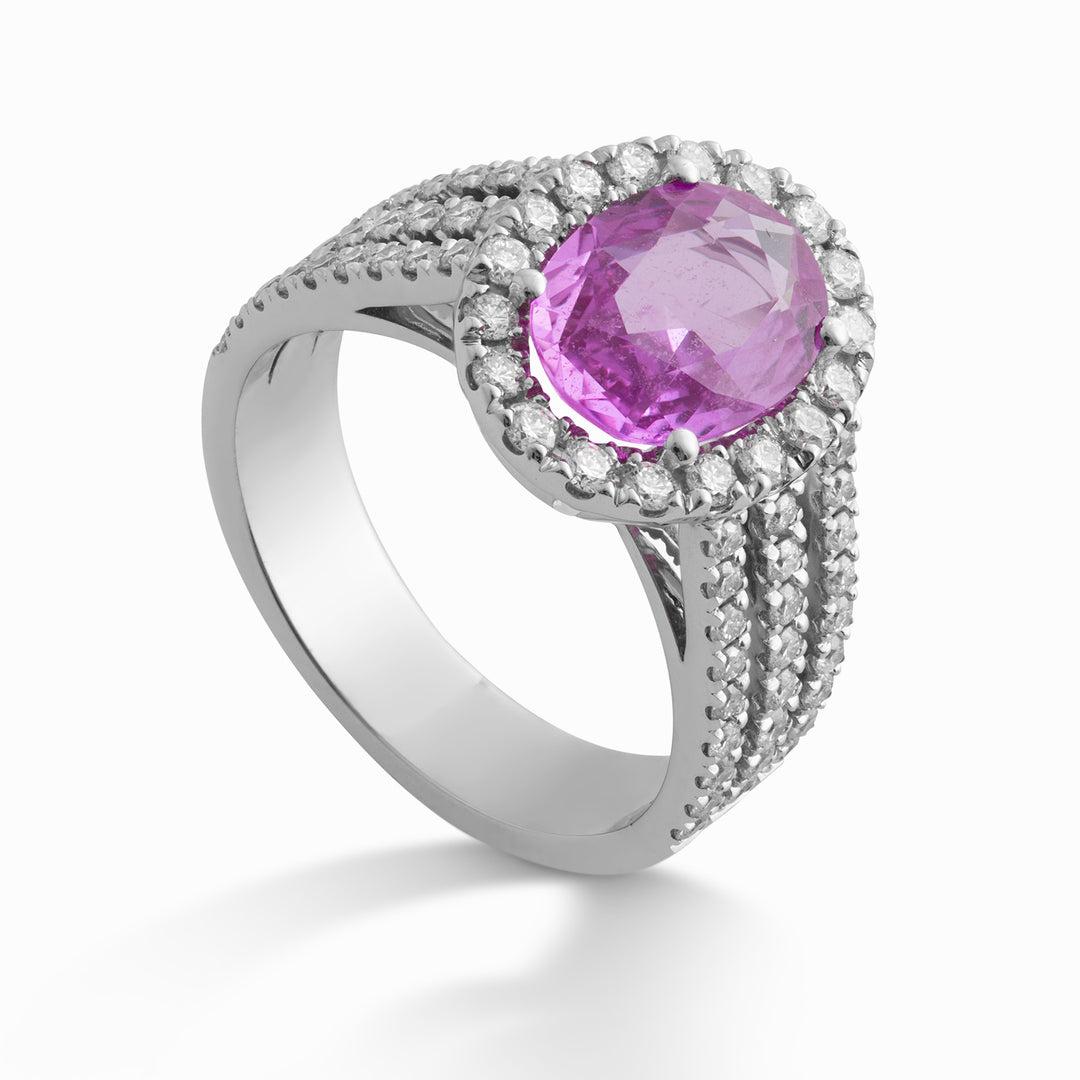 Golay roze zaff ring ov 8x6, cont en triple schacht incl. ACLCOV002DIZP68-24159110045