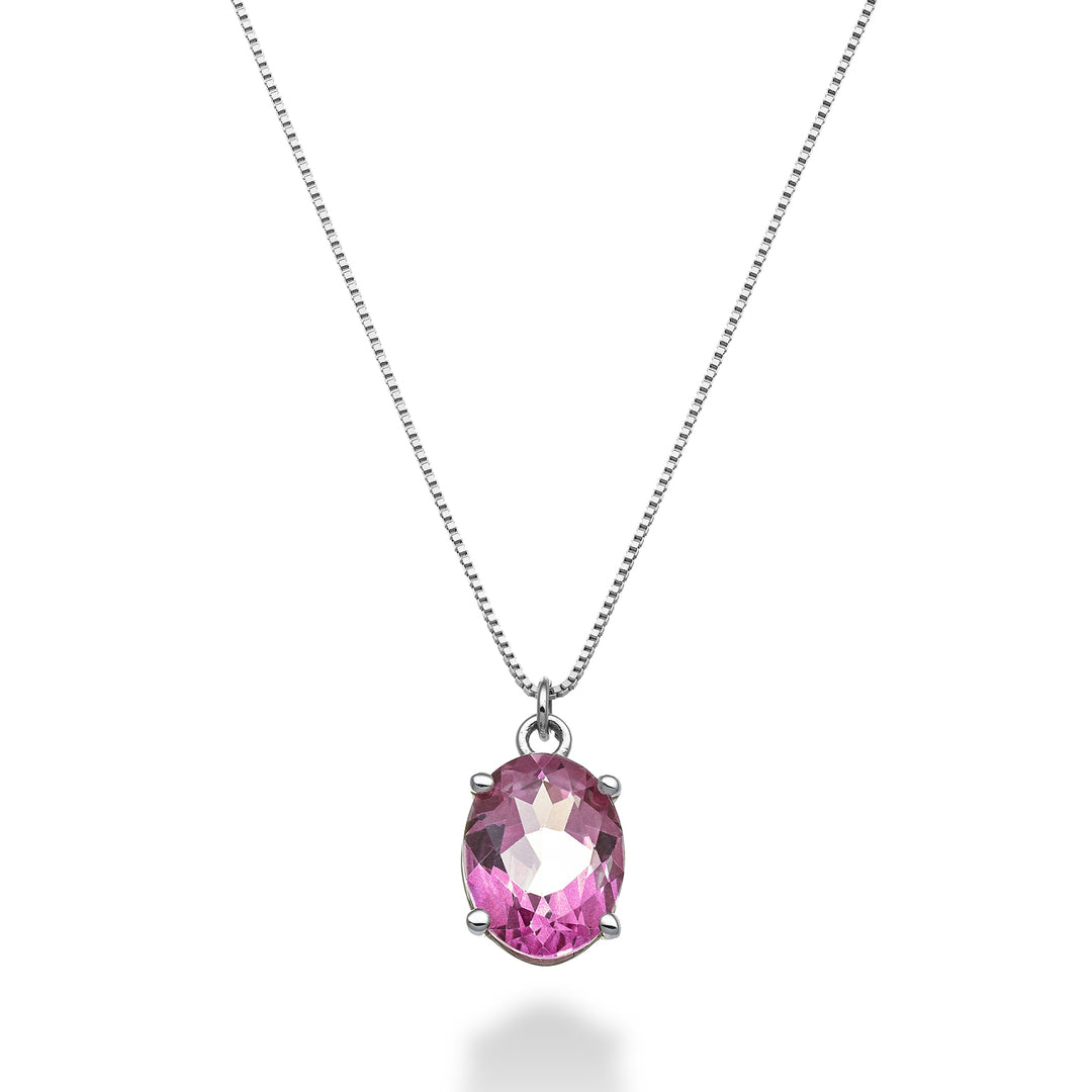 Nihama cl 18k ovaler rosa Topas 9x7 ct.2,10 ND5143O4TPPK
