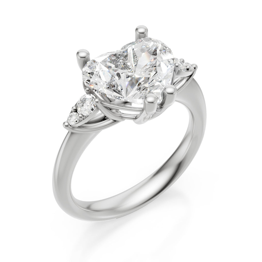 X-Diamond, ein 18-Karat-Labor-G.D. Gesamtct. 3,16 Cent. ct. 3,02 Herz - runder Breitengrad. 0,14 LXDAPU074O4CUBI316