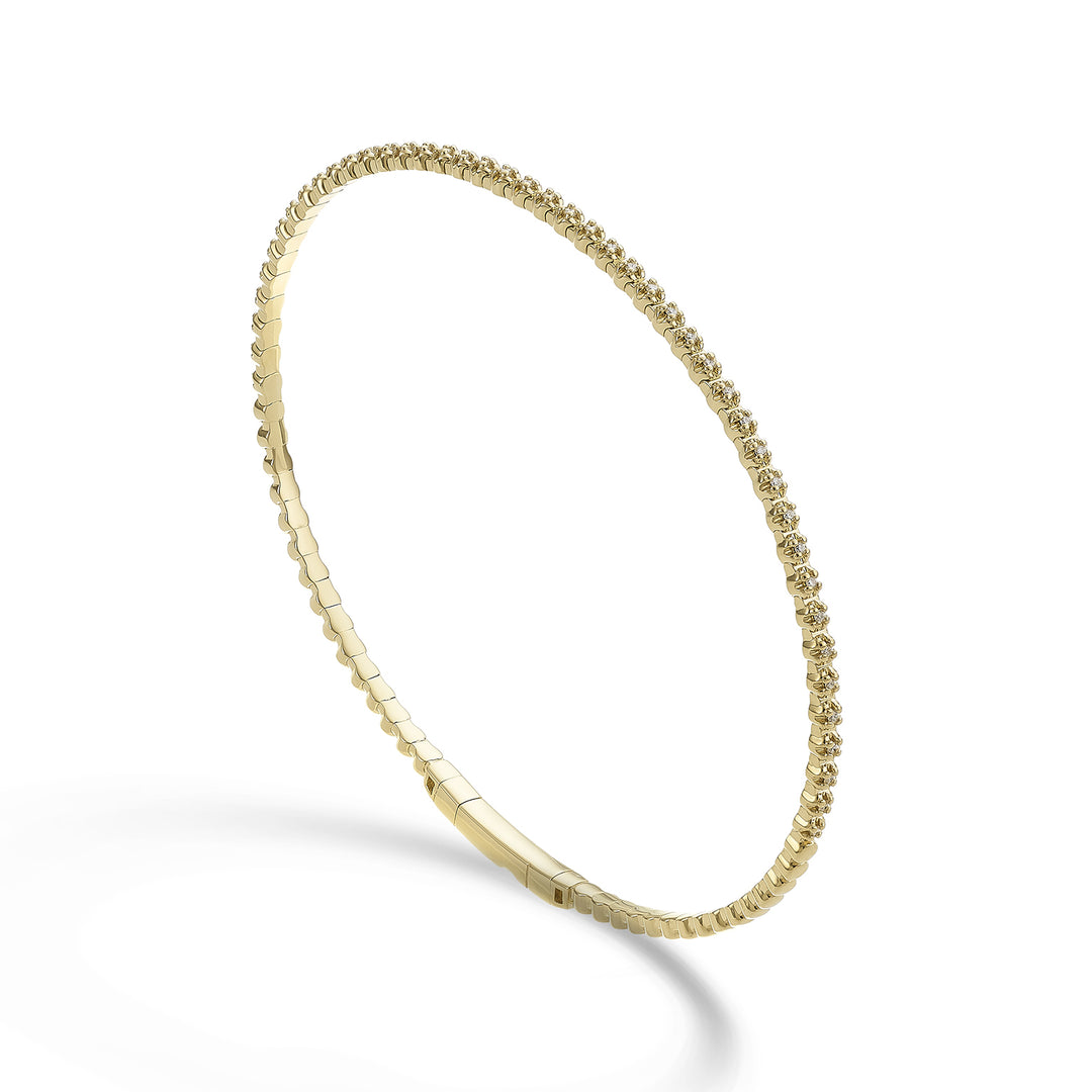 Golay br 18k tennis flex half turn diam. 0.12 ct yellow gold 17 cm GBFLEX005DIO1