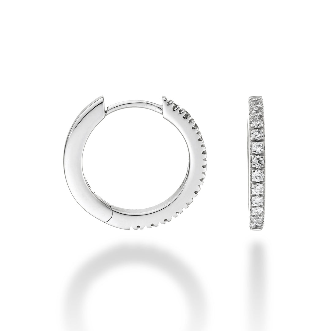 Mikiko oder 18 Kt. 0,26 Weißgold, Größe 4, Durchm. Ost. 15 mm MO5078O4BR026-4