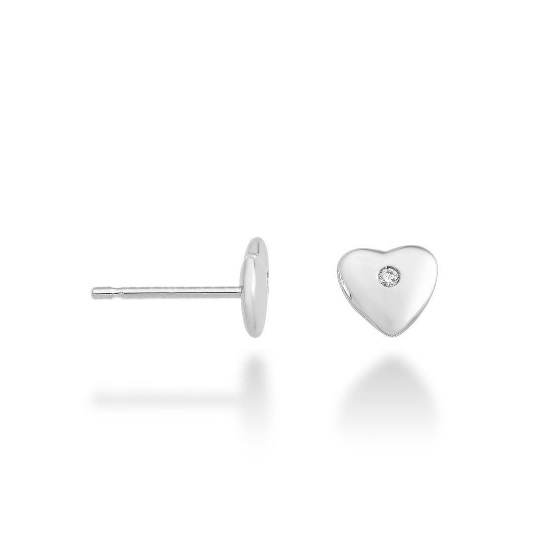 Mikiko oder 18 Karat Herz 0,02 ct Weißgold MO5107O4BR002