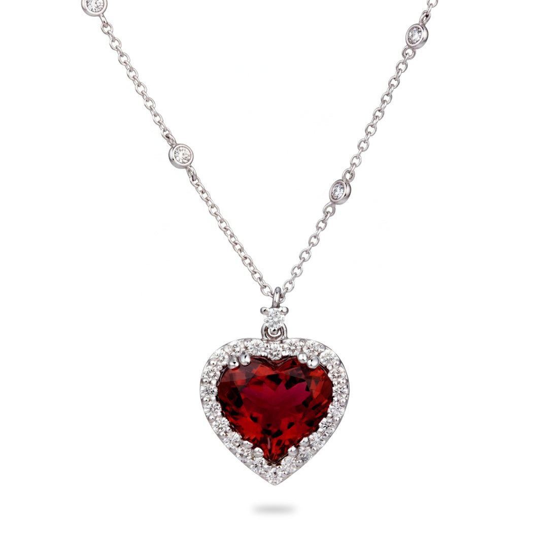 Golay toermalijn hart choker 10x10 inh. lineair PCLC061DITO1010-25072110099
