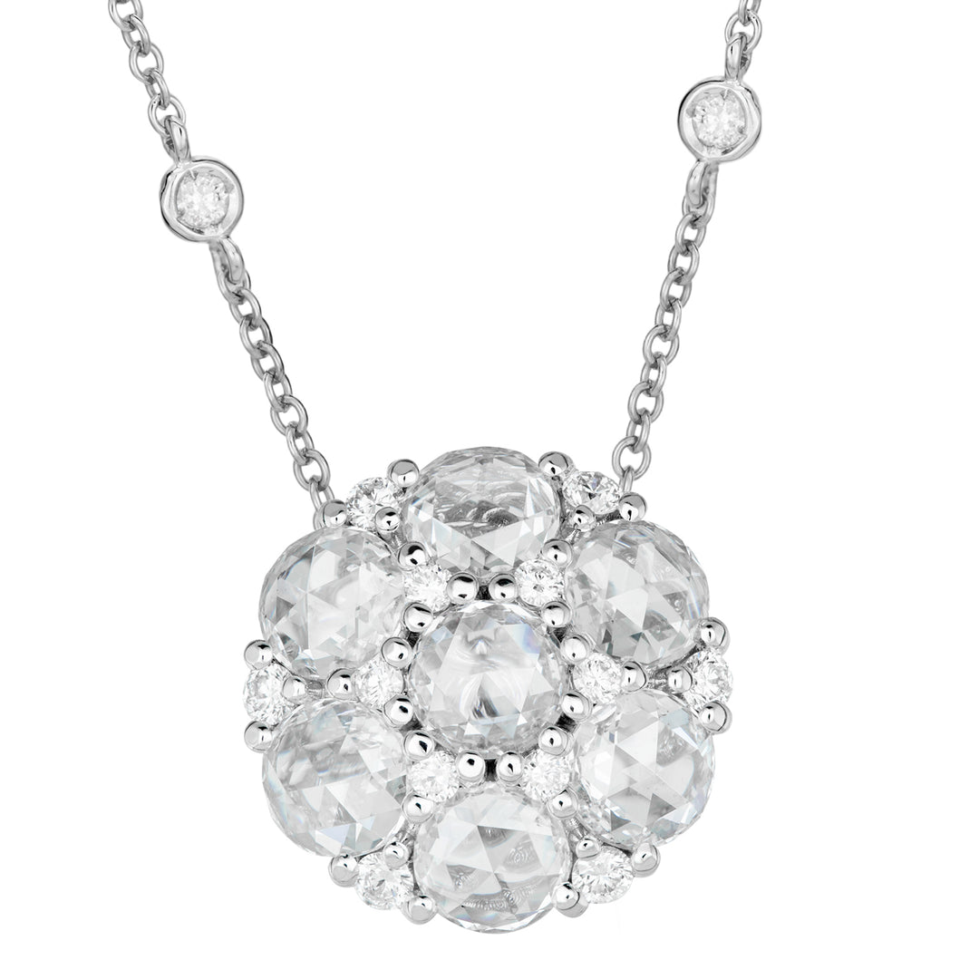 Golay rosecut flower pendant PPV008DI-18094110009