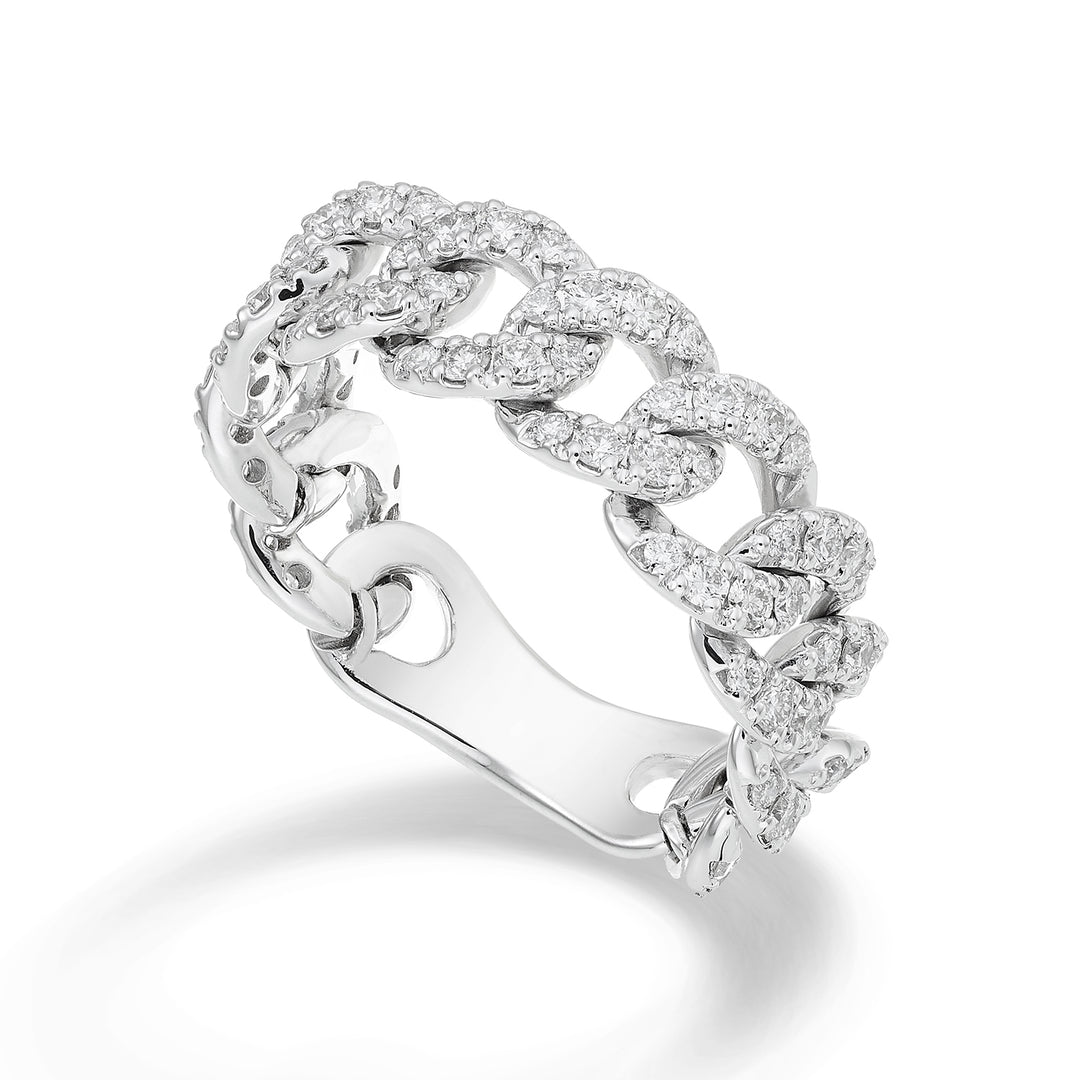 Golay kleiner Groumette-Ring mit Pavé, 0,96 ct APV002DI-22158110020