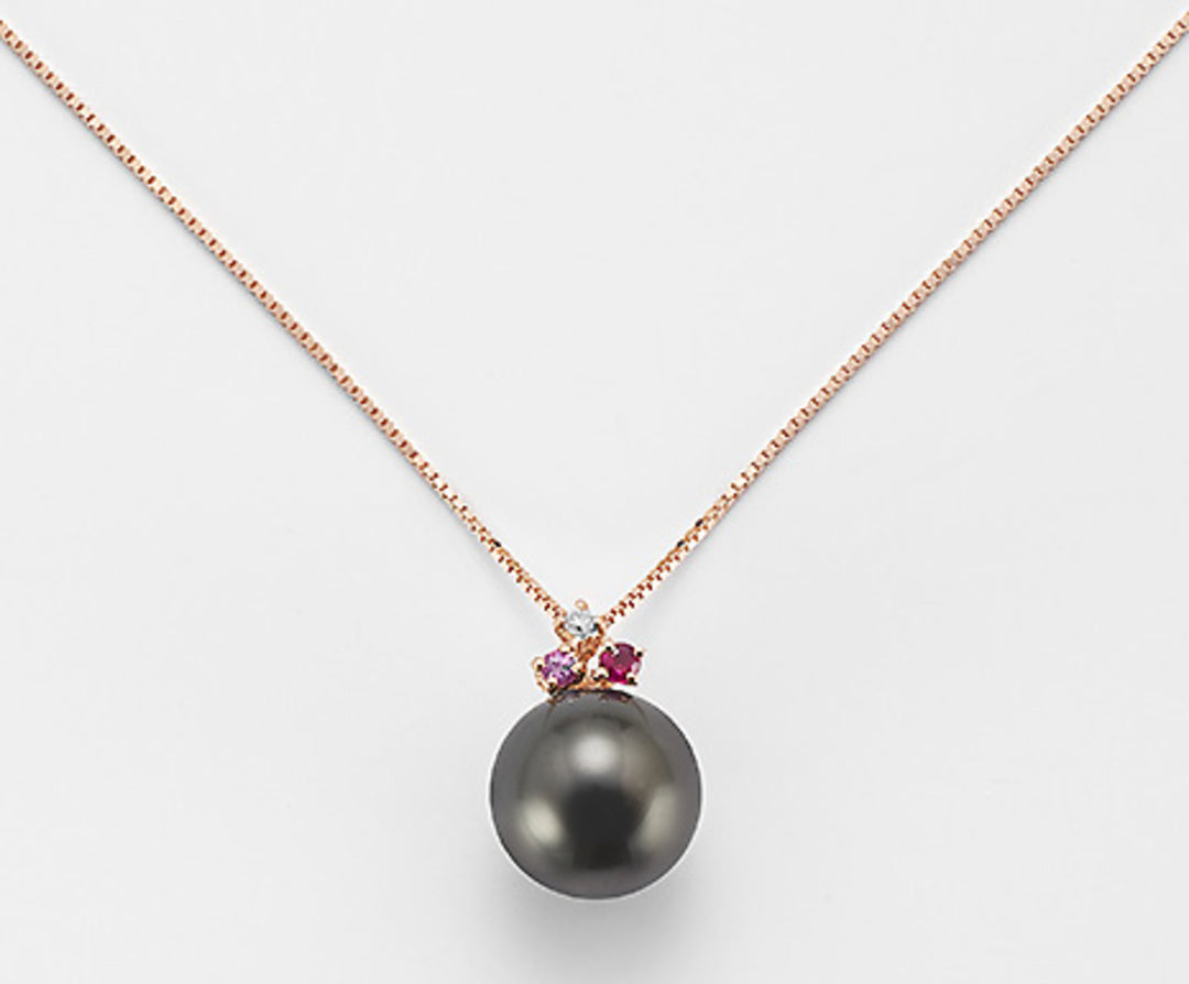 Mikiko cl 18k sspb 10/11 ct.0,02 robijn ct.0,06 roze saffier.0,04 ct MD0970O3SANE100