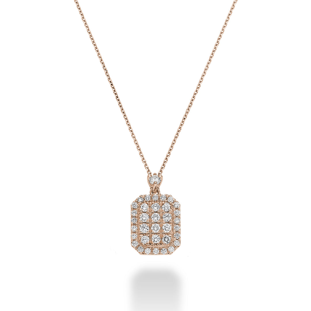 Golay multistone choker octagonal shape rose gold GMPC001DIR-23080110019