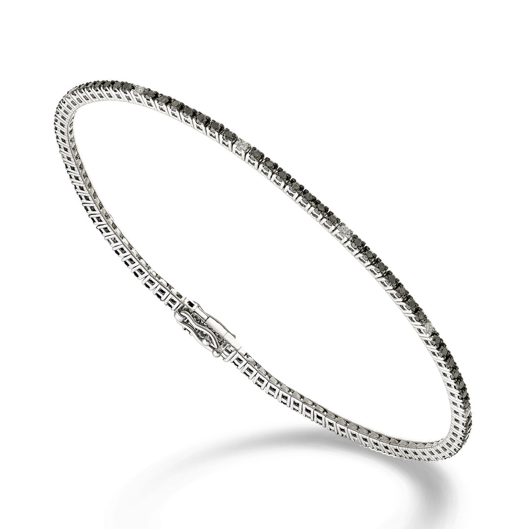 Golay br tennis 18k diam. black ct.0.90 diamonds ct.0.13 cm.17.2 - 94 settings GBTF0011BKDIO4