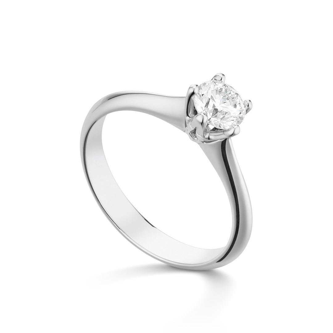 World Diamond Group 5 prong solitaire ring ASL012WDI-20072000005