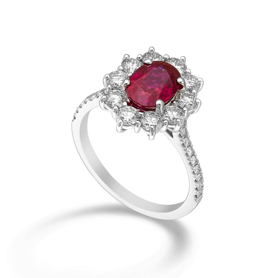 Golay oval ruby ring 8x6 cont 10 diam and shank inc ACLC102DIRU68-1-24023110102
