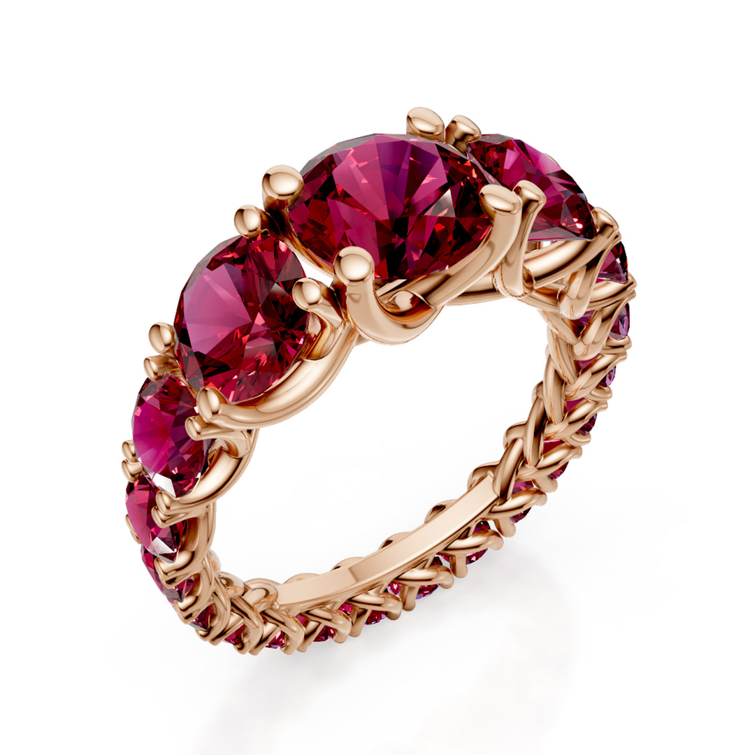 Golay Skalar-Grace-Girodito-Ring mit Rubinen ABIC1498RR