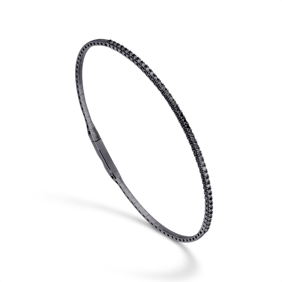 Golay br 18k Tennis Flex Ruthenium halbrund Durchm. schwarz ct.0,90 20 cm GBFLEX001BKO6-20