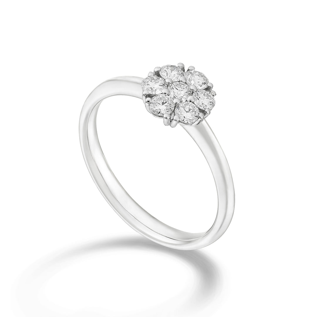 Golay multi-stone ring met 7 diamanten van 0,09ct AB21379-25338110201