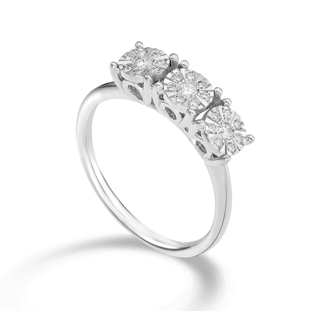 Mikiko een 18k lineaire trilogie 0,15 ct MA5156O4BR015