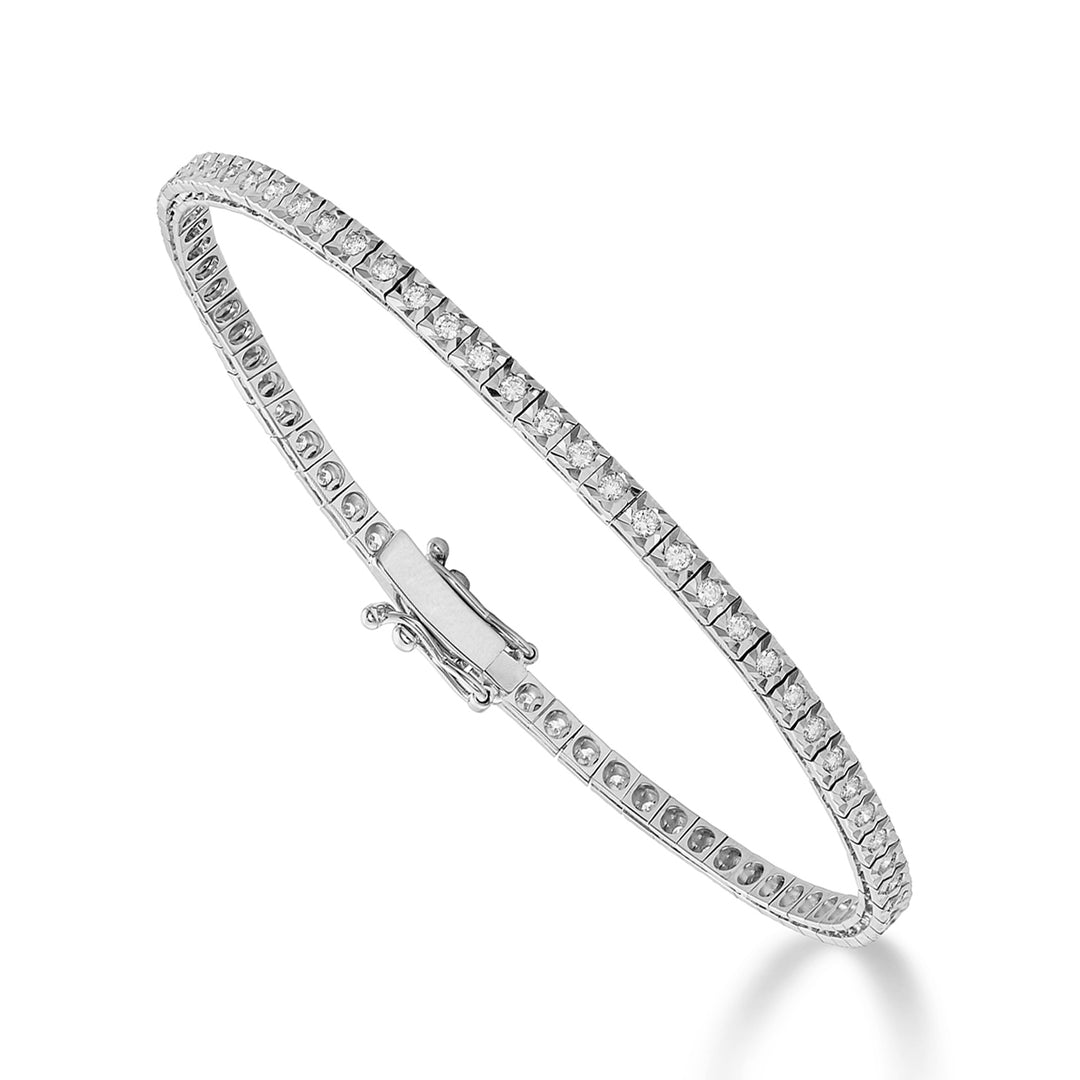 World Diamond Group nieuwe tennisarmband met sterbezel ct. 0,83 BTQ040080WDI1-23321110113