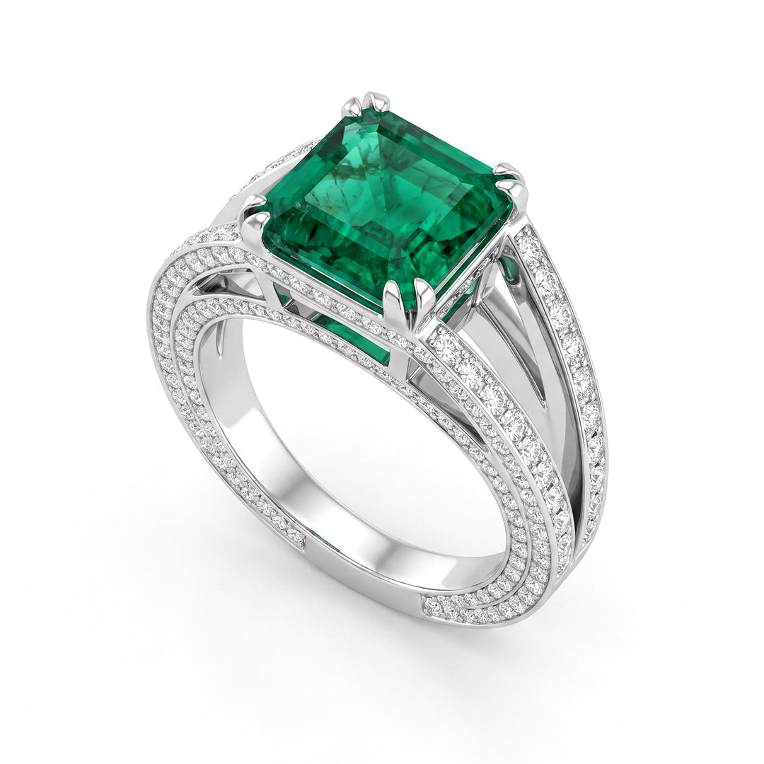 World Diamond Group emerald ring 3 ct AFDSME3-13339110049