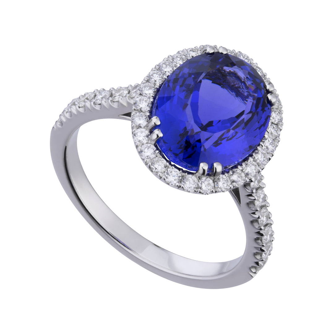 Golay ovaler Tansanitring 9x7 und Diamanten ACLC070DITZ5-22091110053