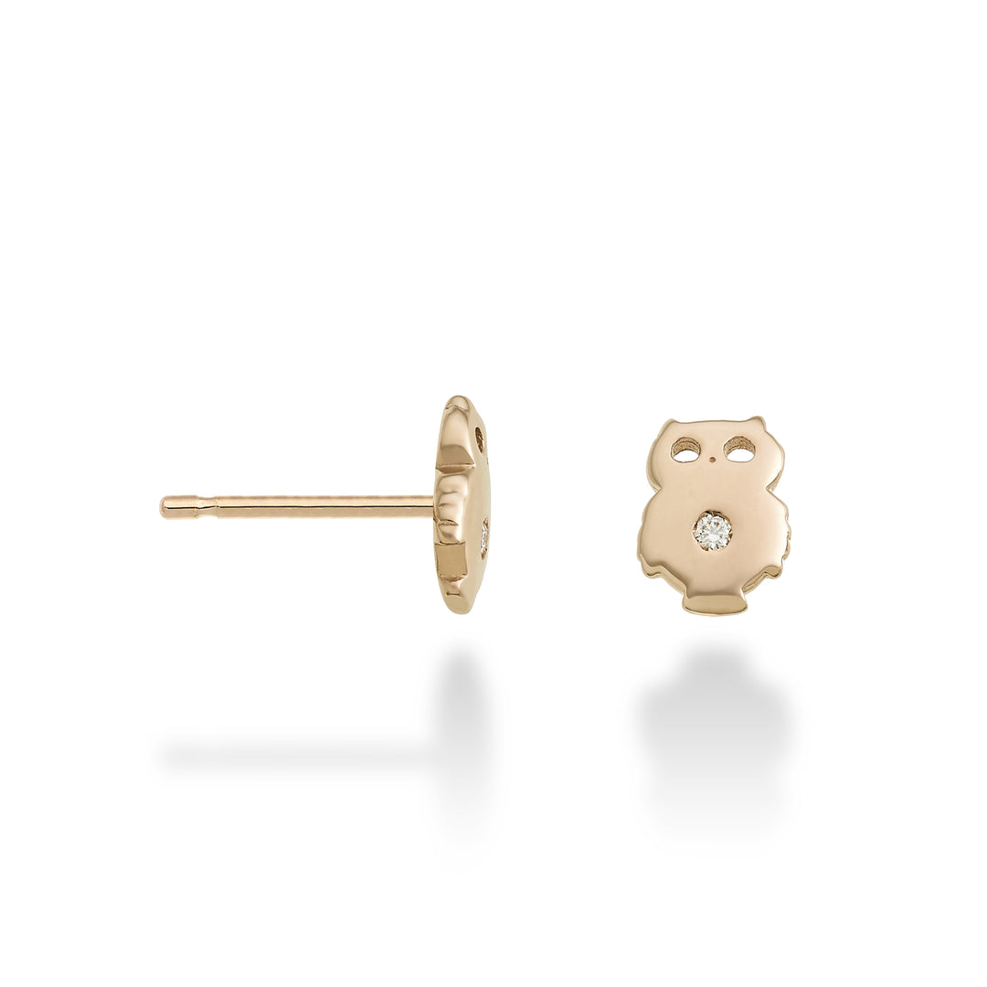 Nihama oder 18 Karat Eule 0,02 ct Roségold NO5112O3BR002