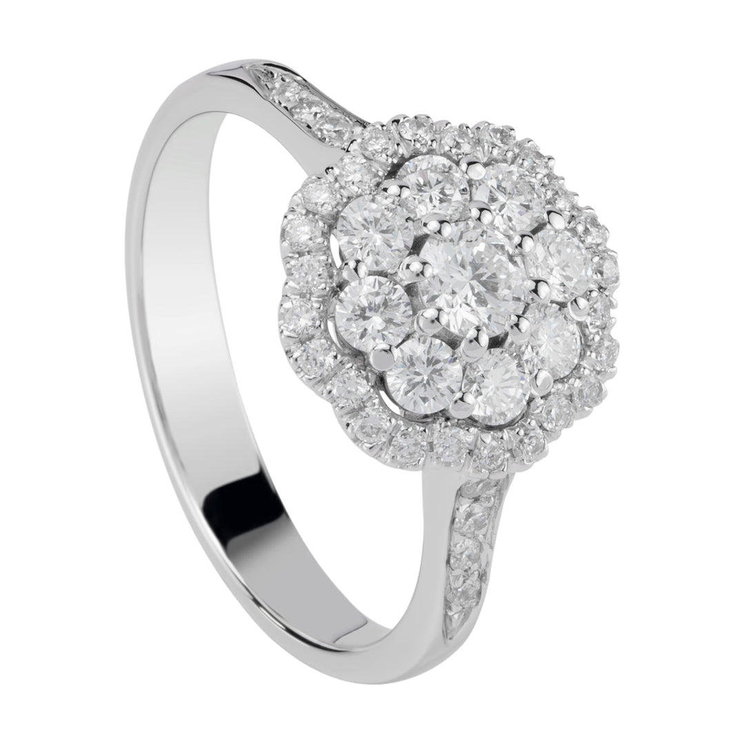 Golay flower ring cen 0.19 ct ACT004DI2-21344110087