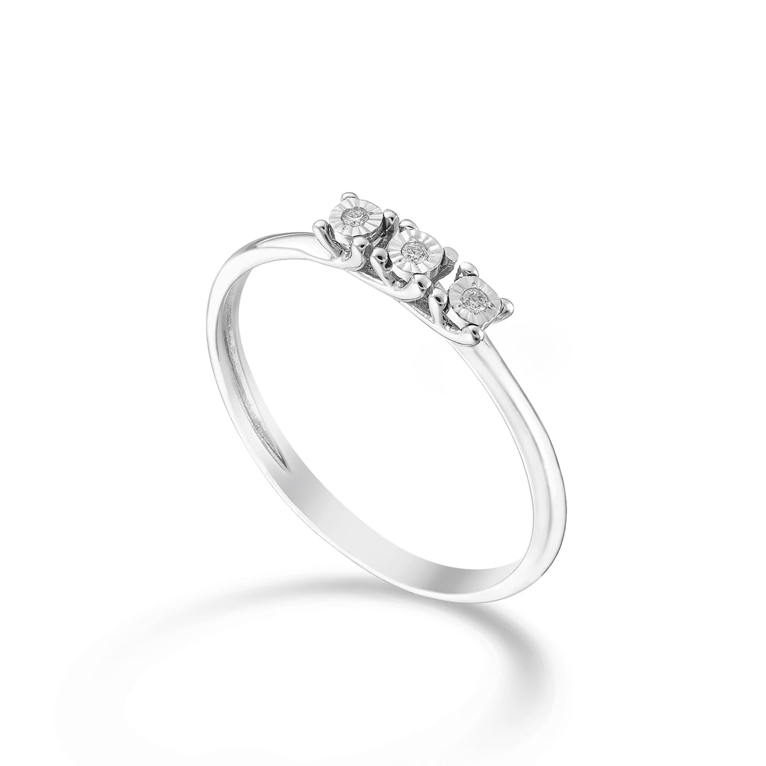 Mikiko, eine 9-Karat-Trilogie mit Diamanten MA5203R4BR002