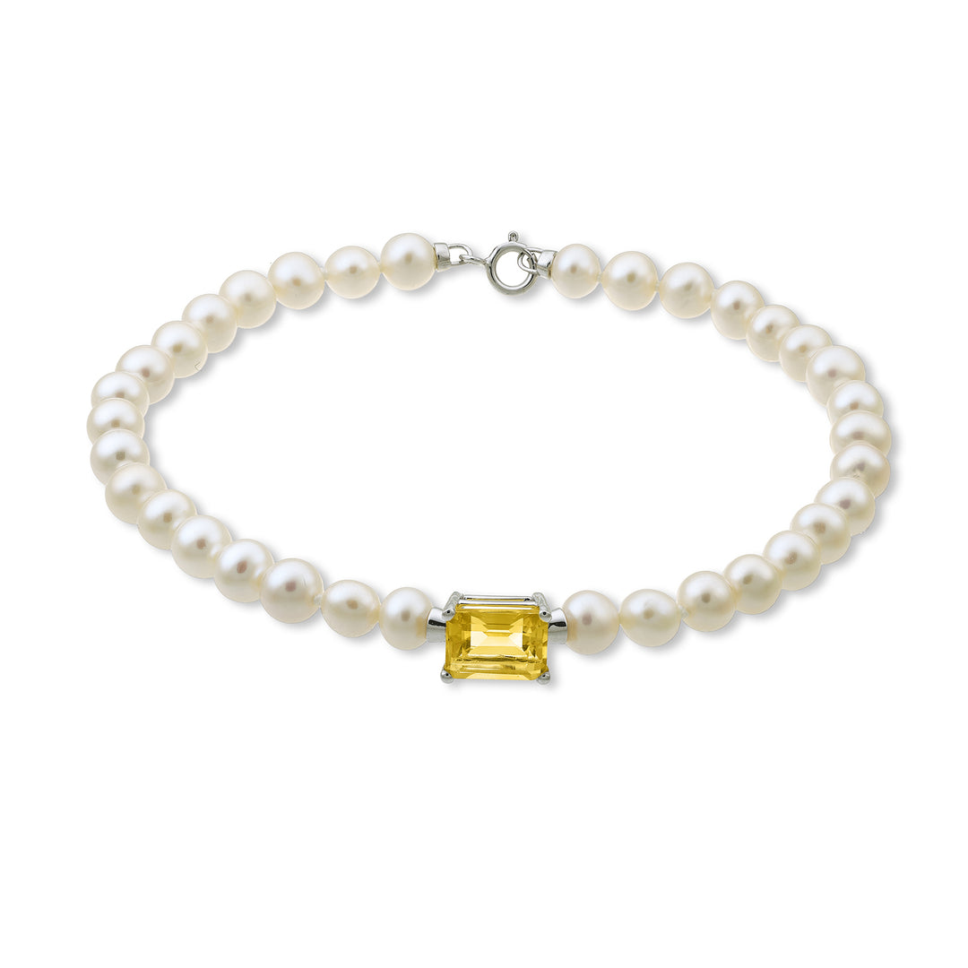 Mikiko br 18k fw 5-5,5 Citrin Okt. 6x8 ct.1,30 Durchm. 0,02 ct Federring MB1016O4CITR50