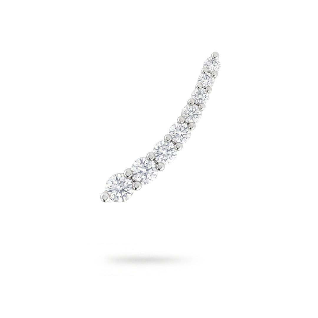 Golay comma scalar multi-stone earring 0.71 ct left OMP884DBSX-26142110146