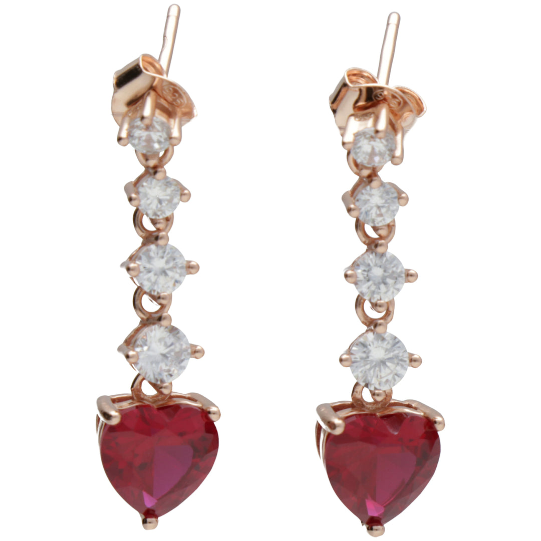 Mikiko oder AG925 Edelstein Swarovski weiß und rot MO7641A3ROSSO00