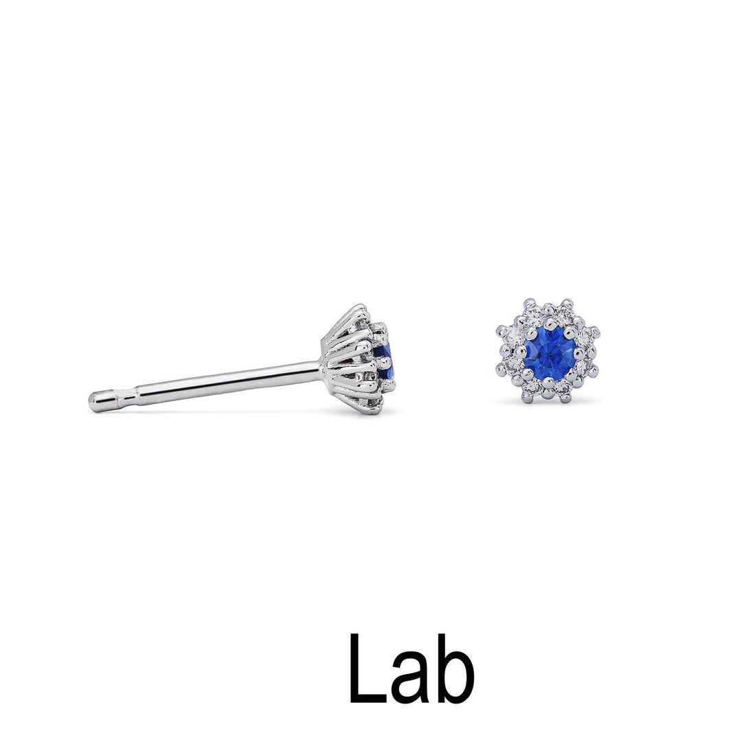 Mikiko oder 18 Karat Laborsaphir ct.0,16 Durchm. 0,08 ct Größe 1 MO5066O4ZFL016