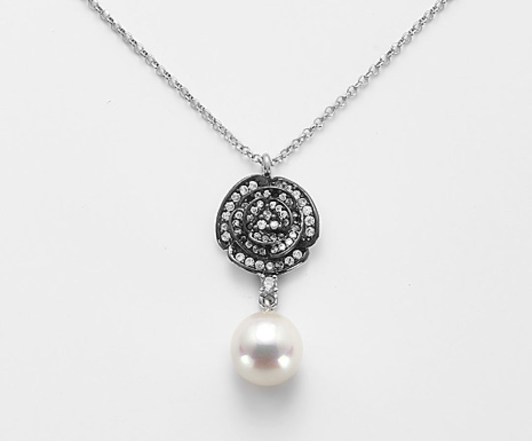 Nihama cl ag925 fw drop 9/9,5 edelsteen wit swarovski ND7509A7WHITE0