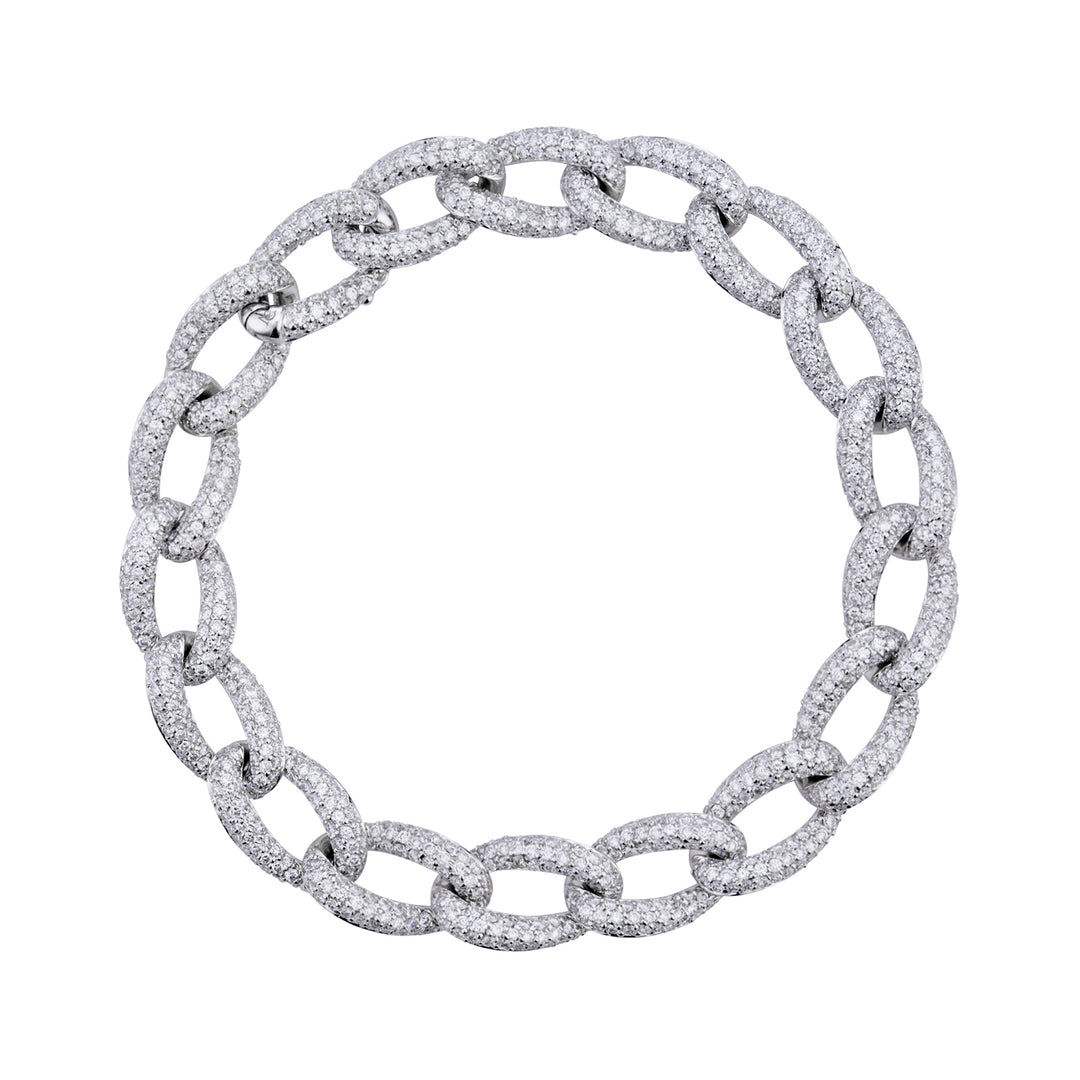 Golay groumette pave bracelet white gold BDBAB1019-19136110068