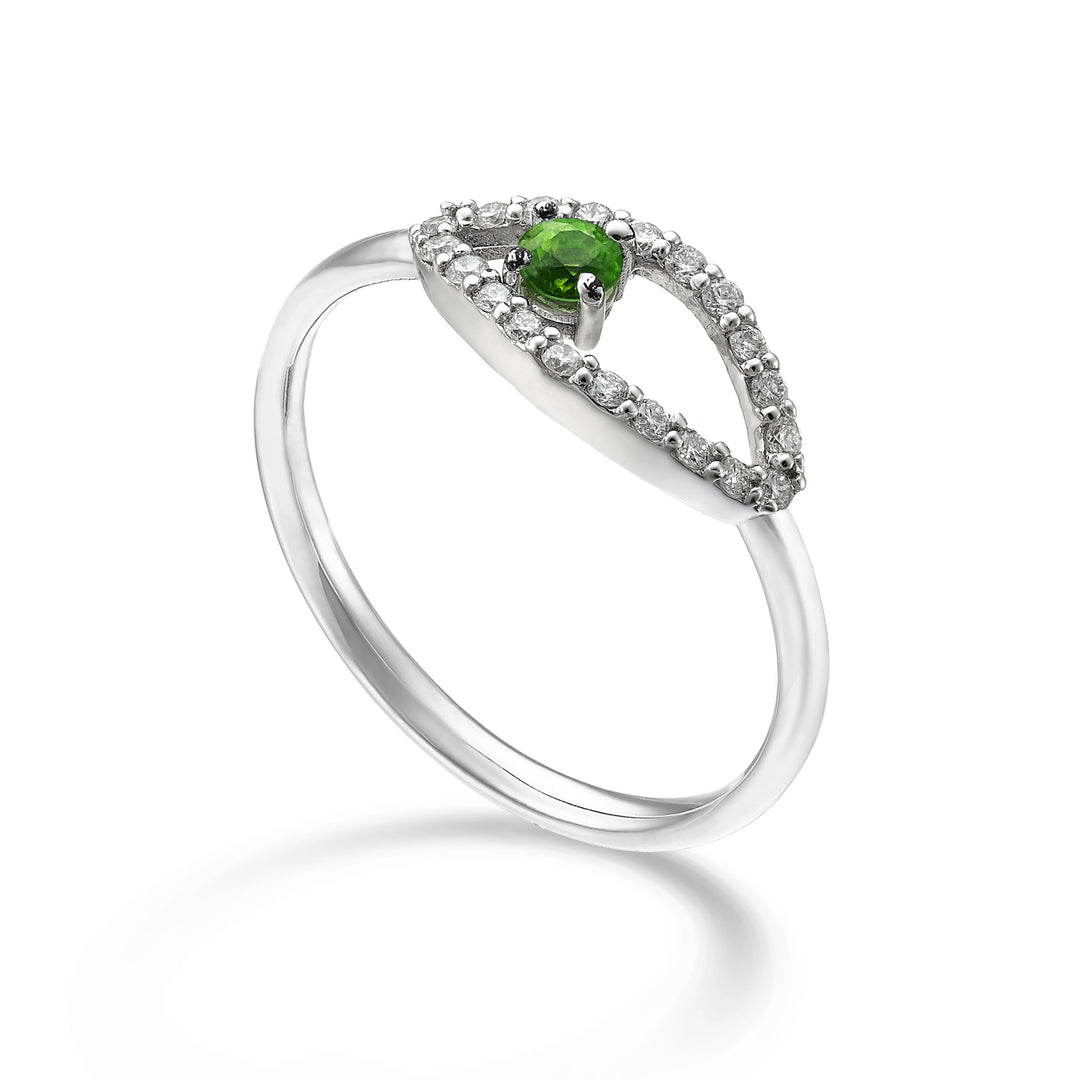 World Diamond Group ein 18-karätiger „Tropfen“-Smaragd Nr. ct.0,07 Durchm. ct.0,15 GA5186O4SMN022