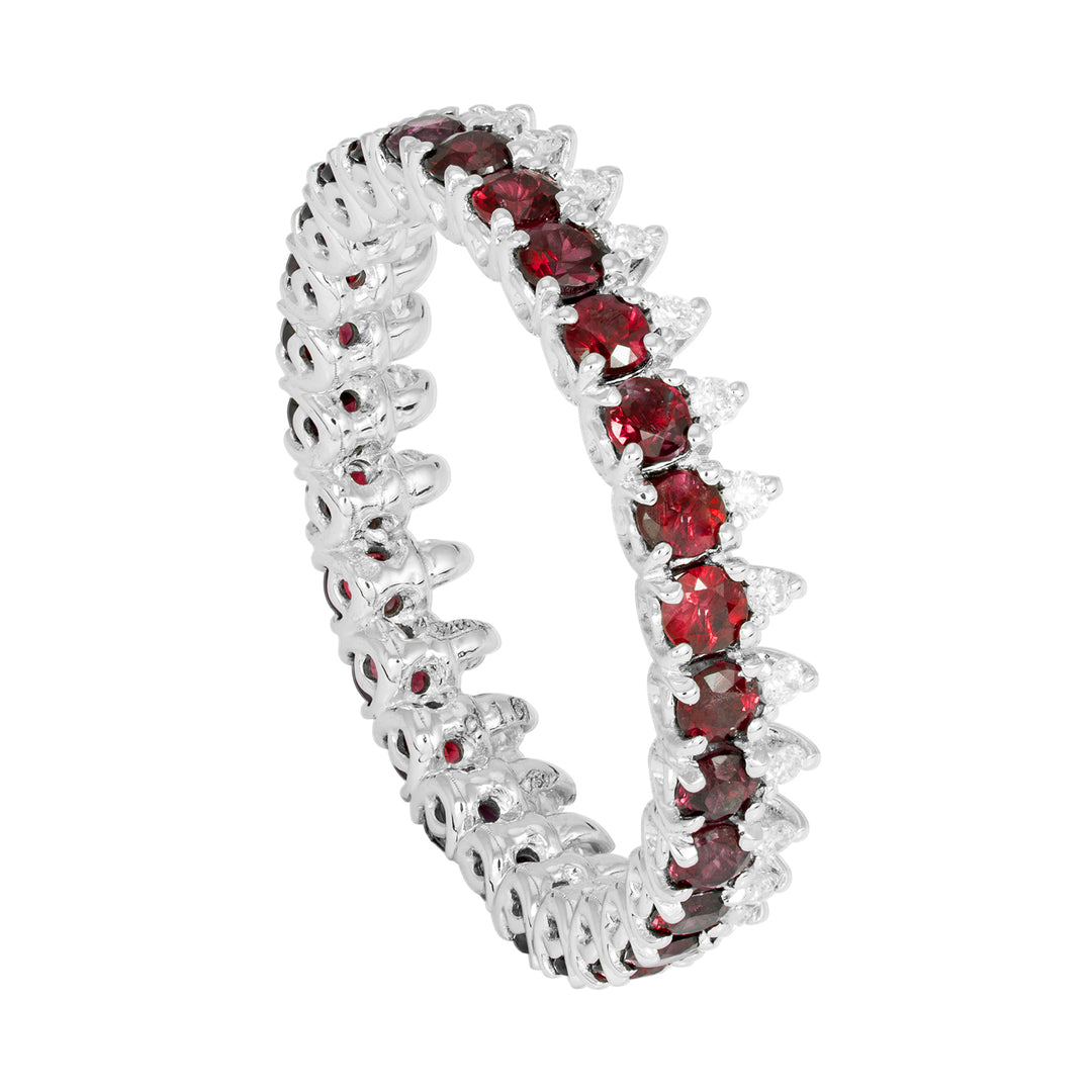 Golay diamond and ruby finger ring ADG015RUDI-18346110036