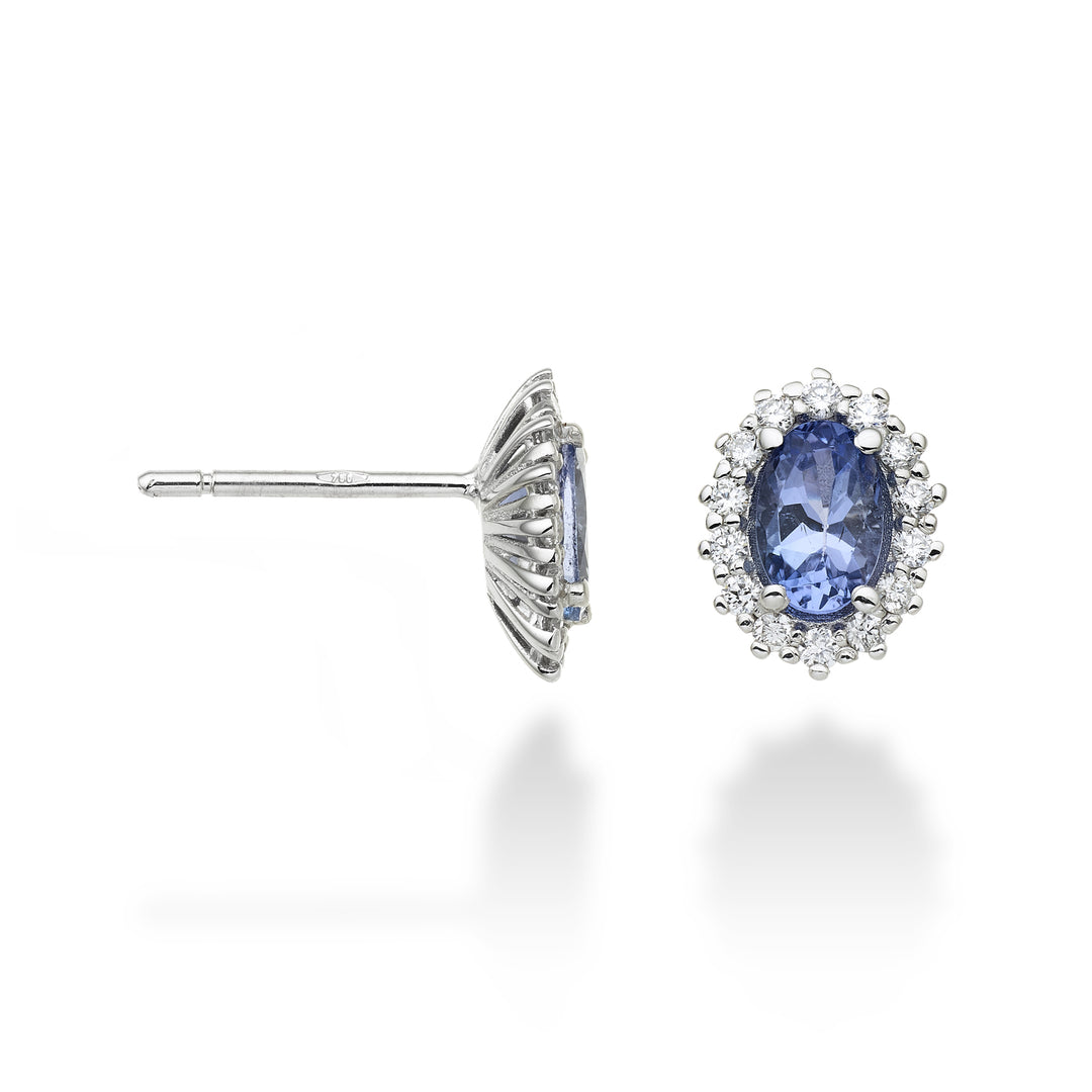 Mikiko oder 9k Tansanit n. oval 6x4 ct.0,76 Durchm. 0,26 ct MO5068R4TZN