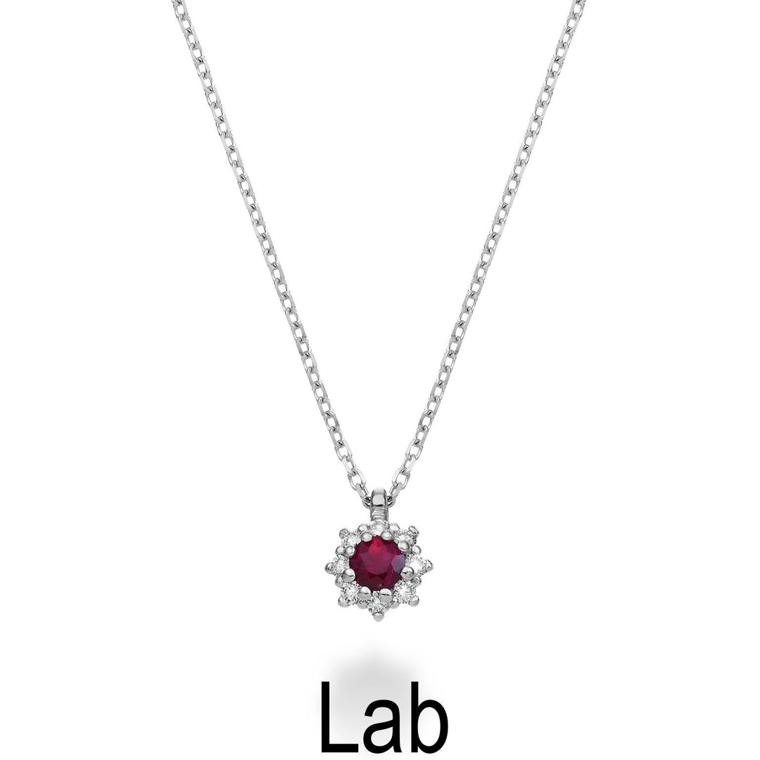 Nihama cl 18k ruby ​​lab ct.0.08 diam. 0.04 ct size 1 ND5084O4RBL008