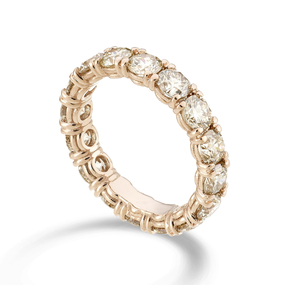 Golay linear brown diamond finger ring size 14 AET090BW24-14