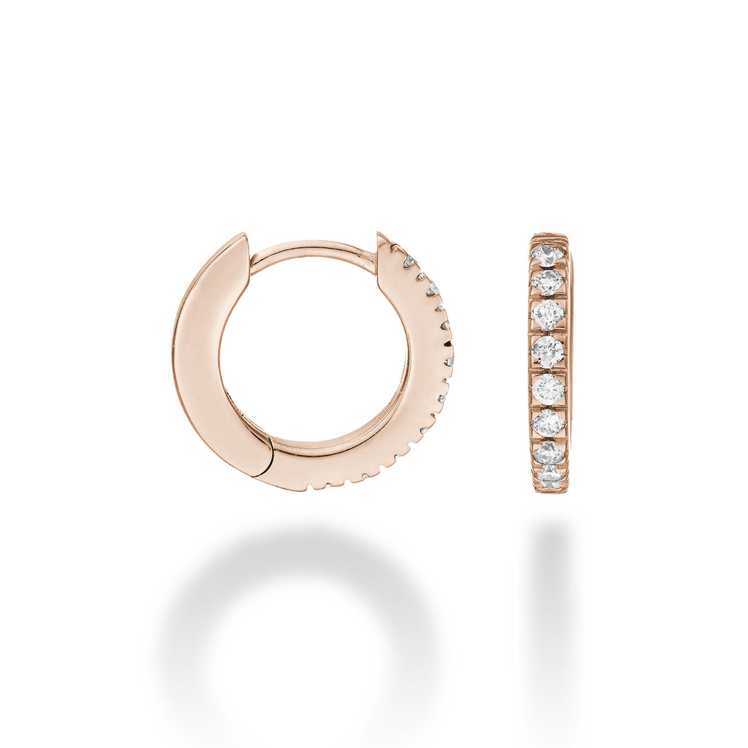 Mikiko oder 18 Karat ct.0,29 Roségold, Größe 3, Durchm. Ost. 13,5 mm MO5079O3BR029-3