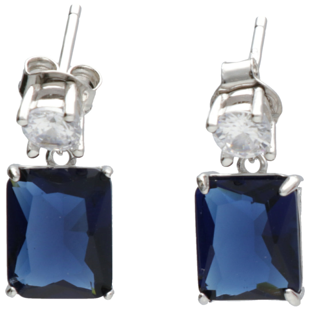 Mikiko oder AG925 Edelstein Swarovski weiß und blau MO7623A4BLU0000